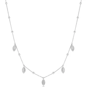 ANIA HAIE SILVER LEAF STATION NECKLACE N073-06H