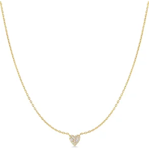 ANIA HAIE GOLD PAVE HEART NECKLACE N074-01G