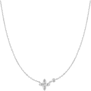 ANIA HAIE SILVER SPARKLING LUCKY CLOVER NECKLACE N074-04H