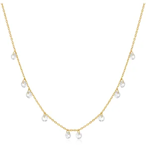 ANIA HAIE GOLD DROPLET STATION NECKLACE N074-08G