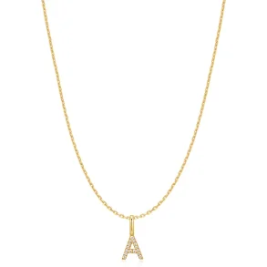 ANIA HAIE GOLD LETTER A INITIAL NECKLACE N074-09G