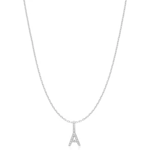ANIA HAIE SILVER LETTER A INITIAL NECKLACE N074-09H