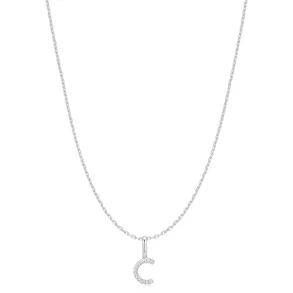 ANIA HAIE SILVER LETTER C INITIAL NECKLACE N074-11H