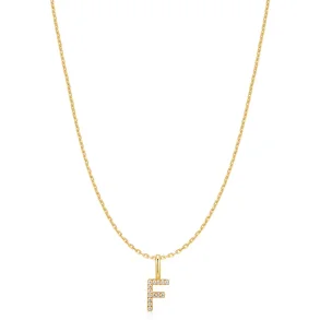 ANIA HAIE GOLD LETTER F INITIAL NECKLACE N074-14G