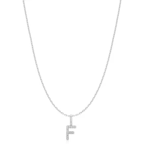 ANIA HAIE SILVER LETTER F INITIAL NECKLACE N074-14H