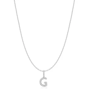 ANIA HAIE SILVER LETTER G INITIAL NECKLACE N074-15H