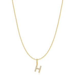 ANIA HAIE GOLD LETTER H INITIAL NECKLACE N074-16G