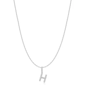 ANIA HAIE SILVER LETTER H INITIAL NECKLACE N074-16H