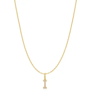 ANIA HAIE GOLD LETTER I INITIAL NECKLACE N074-17G