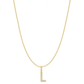 ANIA HAIE GOLD LETTER L INITIAL NECKLACE N074-20G