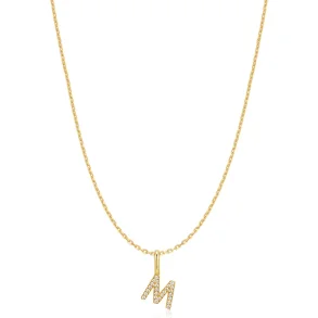 ANIA HAIE GOLD LETTER M INITIAL NECKLACE N074-21G