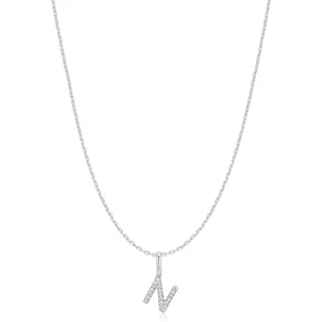 ANIA HAIE SILVER LETTER N INITIAL NECKLACE N074-22H