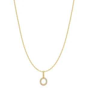 ANIA HAIE GOLD LETTER O INITIAL NECKLACE N074-23G