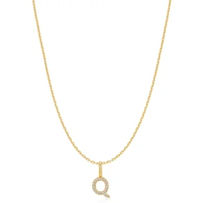 ANIA HAIE GOLD LETTER Q INITIAL NECKLACE N074-25G