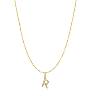 ANIA HAIE GOLD LETTER R INITIAL NECKLACE N074-26G