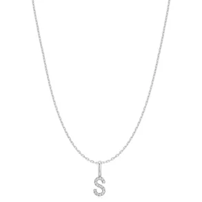 ANIA HAIE SILVER LETTER S INITIAL NECKLACE N074-27H