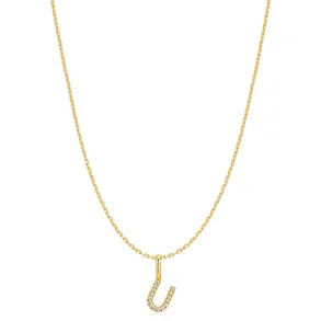 ANIA HAIE GOLD LETTER U INITIAL NECKLACE N074-29G