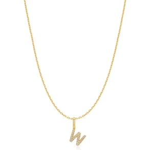 ANIA HAIE GOLD LETTER W INITIAL NECKLACE N074-31G
