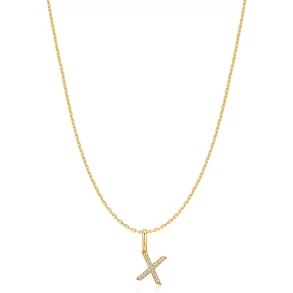 ANIA HAIE GOLD LETTER X INITIAL NECKLACE N074-32G