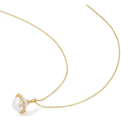 ANIA HAIE GOLD SHELL PEARL HALO EVIL-EYE NECKLACE N075-02G