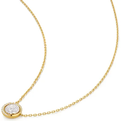 ANIA HAIE GOLD REVERSIBLE PAVE MOON EVIL-EYE NECKLACE N075-04G