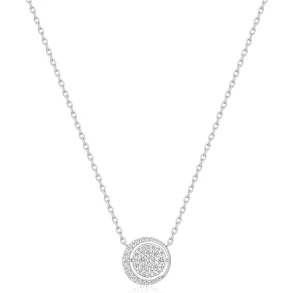 ANIA HAIE SILVER REVERSIBLE PAVE MOON EVIL-EYE NECKLACE N075-04H