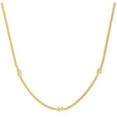 ANIA HAIE GOLD EVIL-EYE STATION NECKLACE N075-06G