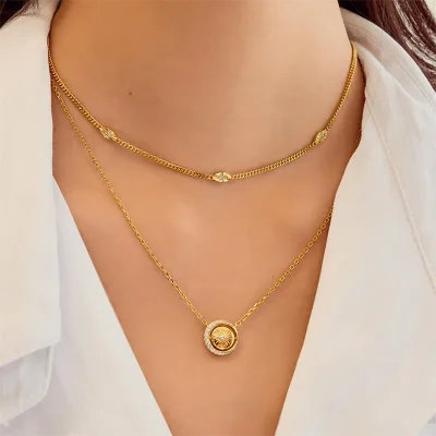 ANIA HAIE GOLD EVIL-EYE STATION NECKLACE N075-06G