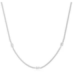 ANIA HAIE SILVER EVIL-EYE STATION NECKLACE N075-06H