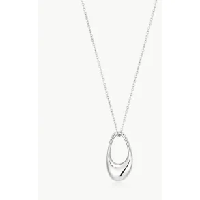 ANIA HAIE SILVER HOLLOW ORGANIC PEBBLE NECKLACE N076-12H