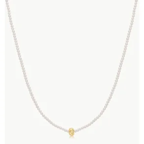 ANIA HAIE GOLD TWIST & GLASS PEARL BEADED NECKLACE N077-01G