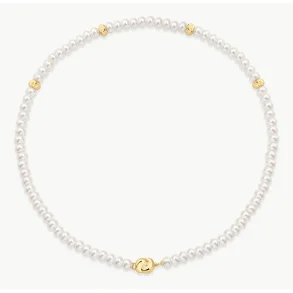 ANIA HAIE GOLD GLASS PEARL BEADED TWIST NECKLACE N077-02G