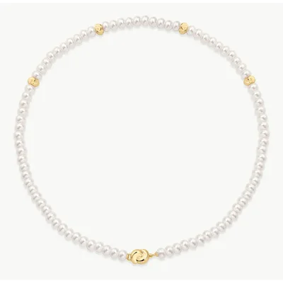 ANIA HAIE GOLD GLASS PEARL BEADED TWIST NECKLACE N077-02G