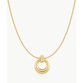 ANIA HAIE GOLD OPEN CIRCLE NECKLACE N077-04G