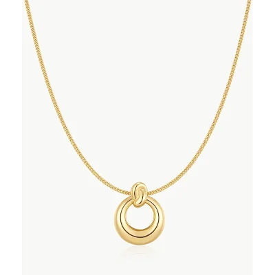 ANIA HAIE GOLD OPEN CIRCLE NECKLACE N077-04G