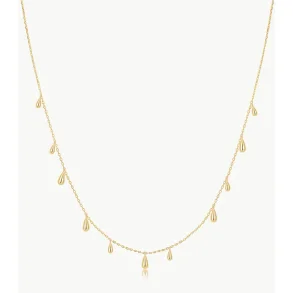 ANIA HAIE GOLD POLISHED TEARDROP DANGLE NECKLACE N078-02G
