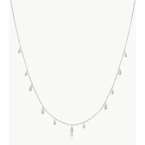 ANIA HAIE SILVER POLISHED TEARDROP DANGLE NECKLACE N078-02H