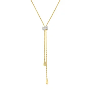 ANIA HAIE GOLD TEARDROP SLIDER NECKLACE N079-05G