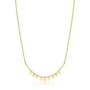 ANIA HAIE GOLD DANGLING DISC STATION NECKLACE N080-03G