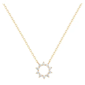 ANIA HAIE 14 KT NECKLACE SUN SPARKLE NATURAL DIAMOND NAU009-07YG