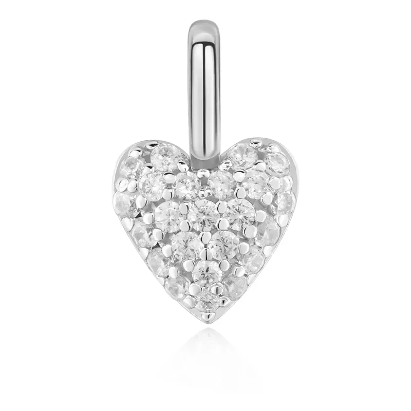 ANIA HAIE SILVER HEART PAVE CHARM NC060-05H