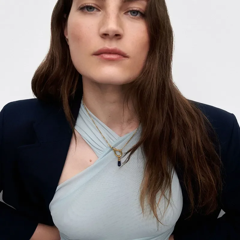 PDPAOLA SODALITE DROP PENDANT PE01-102-U