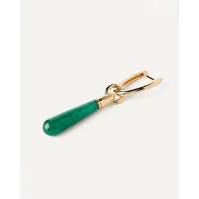 PDPAOLA LARGE AVENTURINE JUPITER SINGLE HOOP  PG01-089-U