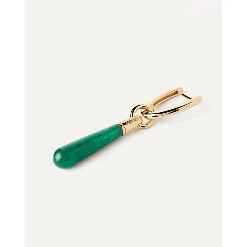 PDPAOLA LARGE AVENTURINE JUPITER SINGLE HOOP  PG01-089-U