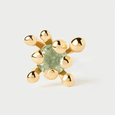 PDPAOLA GREEN FLEUR SINGLE EARRING PG01-320-U