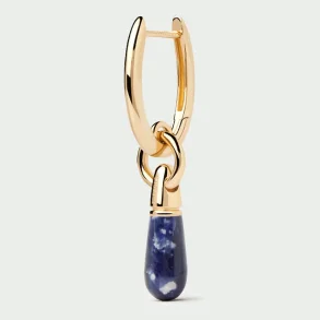PDPAOLA SODALITE JUPITER SINGLE HOOP EARRING PG01-337-U