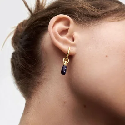 PDPAOLA SODALITE JUPITER SINGLE HOOP EARRING PG01-337-U