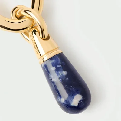 PDPAOLA SODALITE JUPITER SINGLE HOOP EARRING PG01-337-U