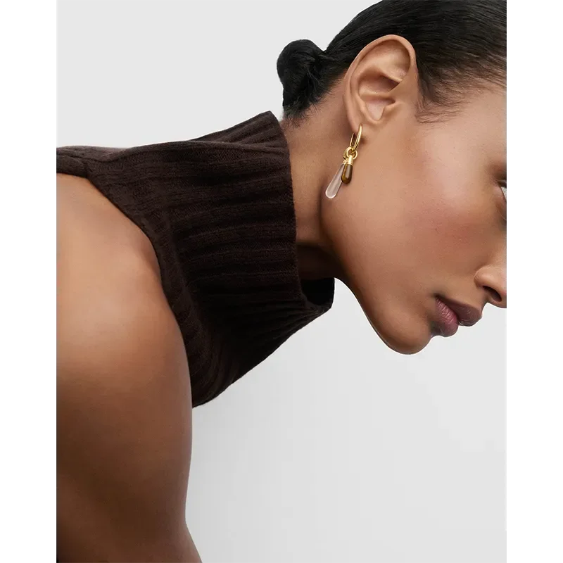 PDPAOLA TIGER EYE JUPITER SINGLE HOOP EARRING PG01-376-U