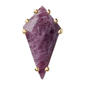 PDPAOLA AKIRO CHAROITE SINGLE EARRING PG01-680-U